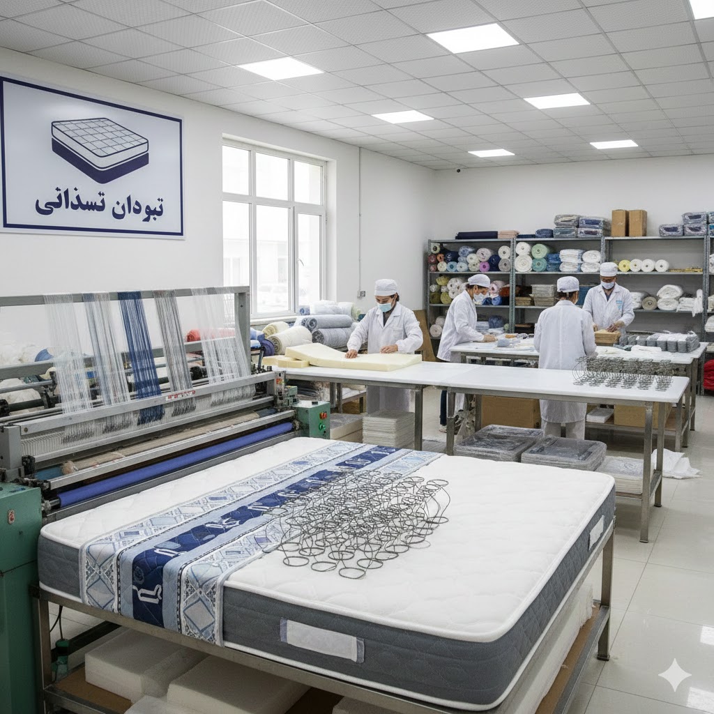 لوازم تولید تشک خوشخواب