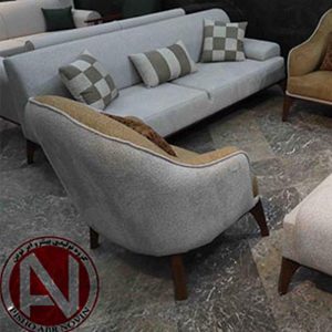 مبل 8 نفره چوب رنگ (دسته بالشتی)